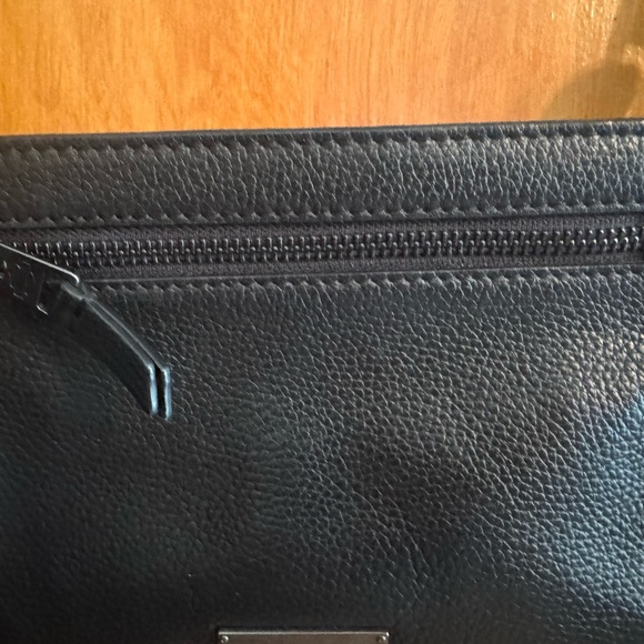 Harley-Davidson Black Leather Hip Purse Crossbody Bag with Tassel - Picture 3 of 8